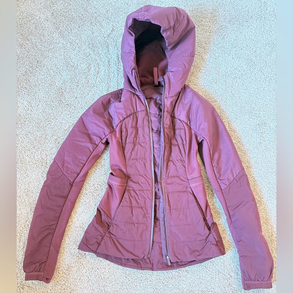 Lululemon Maroon Puffer Jacket Down For it All